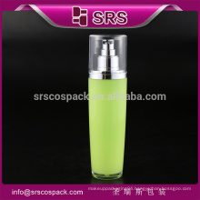 Wholesale acrylic colorful transparent cap lotion bottle, used for serum toner plastic empty Cosmetic container